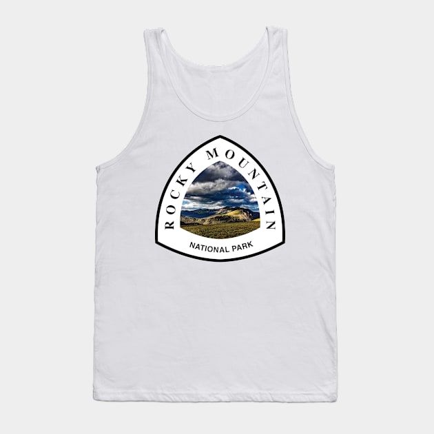 Rocky Mountain National Park shield Tank Top by nylebuss